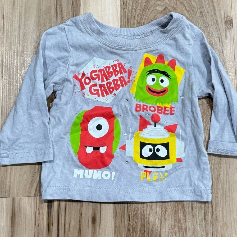 Yo Gabba Gabba 2012 Long Sleeve Y2K Shirt Baby 6-9M
